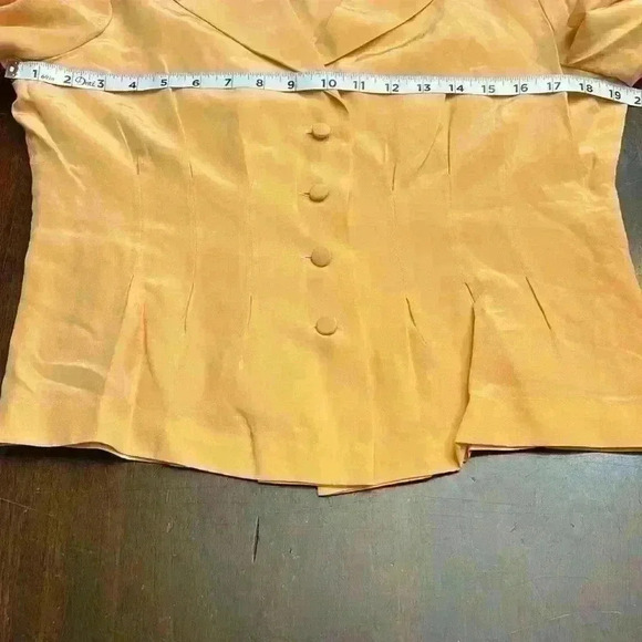 100% Silk Women'sDavid Warren New York Suit Jacket size 10-GUC - Picture 8 of 10